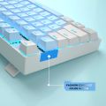 MageGee 75% Mechanical Gaming Keyboard with Blue Switch, LED Blue Backlit Keyboard, 87 Keys Compact TKL Wired Computer Keyboard. 