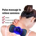 New Portable Mini Electric Neck Massager Back Body Portable With USB Charging Cable, EMS Electric Pulse Neck Massager Cervical Massage Patch Back Sticker Muscle Stimulator Portable Relief Pain Relax Massager - NR Mart-2024.
