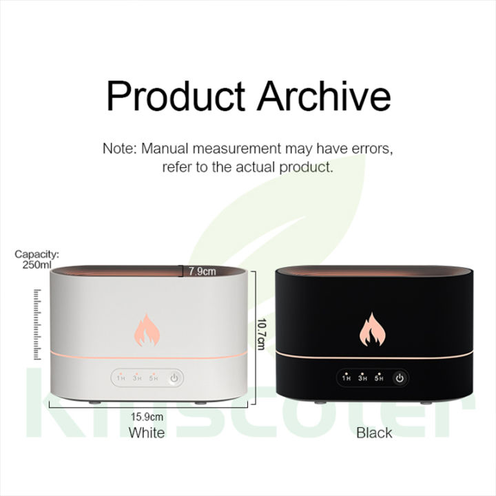 250ml%20Flame%20Humidifier%201/3/5H%20USB%20Smart%20Timing%20LED%20Electric%20Aroma%20Diffuser%20Simulation%20Fire%20Night%20Lamp%20-%20Image%205
