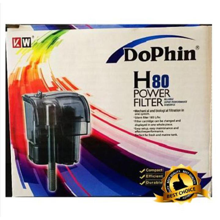 Dophin H80 power filter AQUARIUM ACCESSORIES HANG ON FILTER POWER FILTER