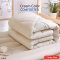 Cream colour king size comforter. 
