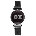 Black Rose - Women's Casual Digital Round Watch. 