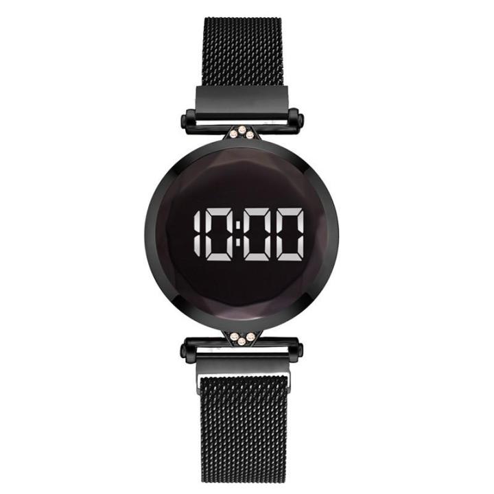 Black Rose - Women's Casual Digital Round Watch