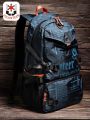 Volunteer Backpacks for Men 2023 Letter Printed Fashion Commuter Light Weight Versatile Oxford Cloth Shoulders Bag 1518-03A.