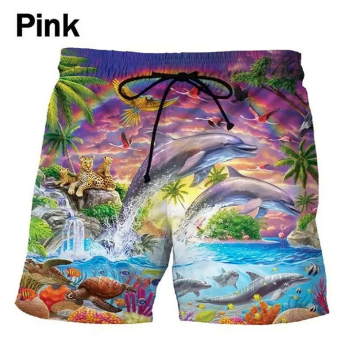 Dolphin%203D%20Printed%20Shorts%20Men's%20Street%20Fashion%20Hip-hop%20Funny%20Beach%20Shorts%20Ropa%20Hombre%20Mens%20Swim%20Trunks%20Cool%20Board%20Shorts%20Chilren%20-%20Image%204