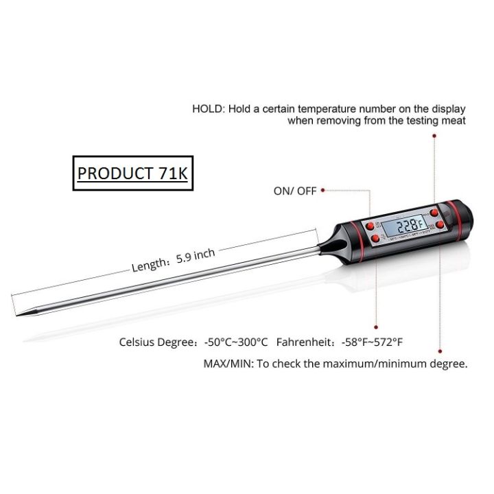 Kitchen%20Digital%20Thermometer%20For%20Meat%20Cooking%20Water%20Probe%20Electronic%20Tools%20Thermometer%20Kitchen%20Household%20Food%20Oven%20BBQ/TP-101%20Digital%20Food%20Thermometer/Digital%20Food%20Thermometer%20With%20LCD%20Display%20-%20Image%204