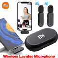Xiaomi Mijia Wireless HD Radio Live Microphone Noise Cancel Dual Mic 20 Meters for Mobile Phone Tiktok Short Video Recording. 