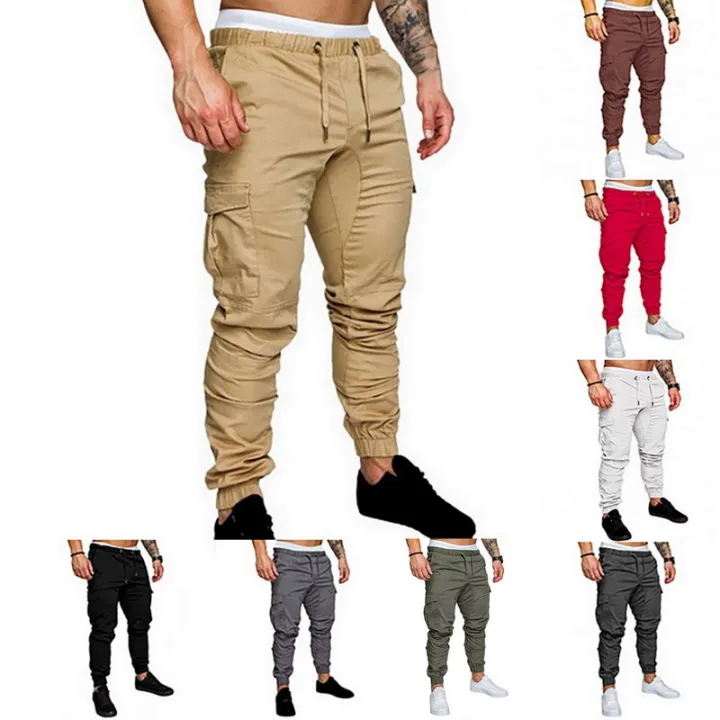 Cargo%20Pants%20Men%20Sweatpants%20Gyms%20Fitness%20Solid%20Man%20Tactical%20Pants%20Joggers%20Mens%20Multi-Pocket%20Sportswear%20Casual%20Trousers%20Sportswear%20-%20Image%204