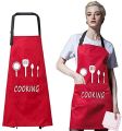 Adjustable Kitchen Aprons for Women and Men with Pockets, Personalized Cute Waterproof Chef Apron for BBQ Cooking. 