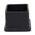 100Pcs Square Chair Table Leg Foot Rubber Covers Protectors 25mm x 25mm. 