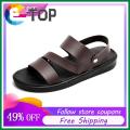 Sandals For Men Leather Summer Sandals Men Terbaru Sepatu Sandal Pria Flat Shoes For Men Slip On Sandal Pria Murah Men's Shoes Sandal Pria Casual Sandals Flat Sandal Slip On Sepatu Casual Shoes Sandals Sandal Untuk Kulit. 