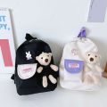 Cartoon Bear Canvas School Bags For Gilr Cute Kids Kindergarten Schoolbags Children Backpacks Girls Boy Book Bags Back Pack. 