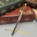 21cm The Black Sword Genshin Impact Keqing Chinese Mobile Game Peripherals Metal Weapon Model 1:6 Doll Equipment Accessories Toy. 