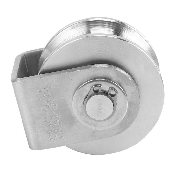 2Pcs%202%20Inch%20Roller%20Wheel%20Bearings%20U%20Groove%20Pulley%20Wheels%20Heavy%20Duty%20Grooved%20Wheel%20for%20Material%20Handling%20and%20Moving%20-%20Image%207