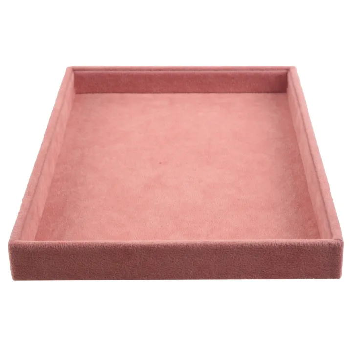 2x%20Pink%20Velvet%20Jewelry%20Ring%20Display%20Organizer%20Case%20Tray%20Necklace%20Earrings%20Bangle%20Storage%20Box%20Round%20Bar%20&%20Empty%20Dish%20-%20Image%206