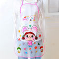 Cartoon Animal Printed PVC Waterproof Apron Kitchen Restaurant Cooking Bib Aprons.