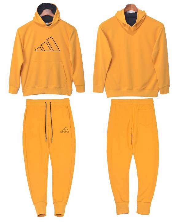 Adidas French Terry Set Yellow