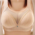 【selevn roind】Women Plus Size 36-44 Comfortable No Steel Bra Fashion Bralette Tops Middle Aged Lingerie Adjustable Solid Push Up Underwear. 