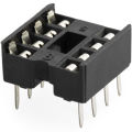 5Pcs- 8Pin IC Base 8 Pin Leads PCB Mount Low Cost IC Socket DIL DIP IC Socket PCB Mount Connector Adaptor Solder Type IC Base Socket 8 Pin IC Base. 