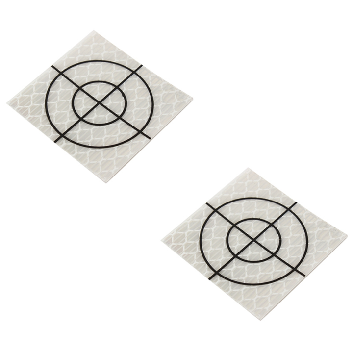 NXFDSIOZ 300Pcs Prism Measurement Reflector Sheet Reflective Tape Target Total Station Tunnel Survey 40X40mm