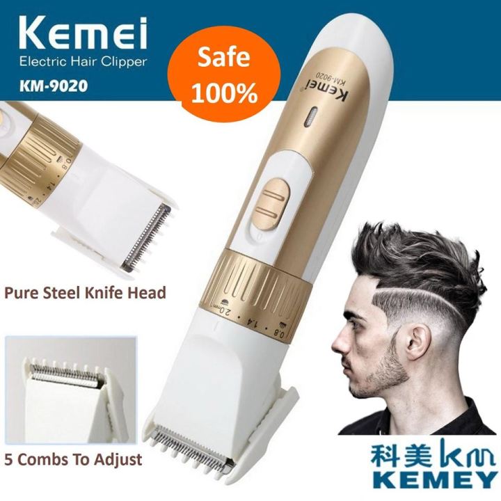 Kemei KM-9020 Rechargeable Hair Clipper Trimmer