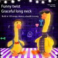 Dancing Duck Electronic Plush Toys Repeat Talking Sing Record Voice usb charge Funny Music Luminescent Gifts Plush Toy. 