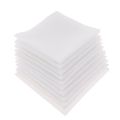 5/ 10pcs Mens White Handkerchiefs Cotton Square Super Soft Washable Hanky Chest Towel Pocket Square 28 x 28cm Pocket Towel. 