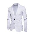 2022 New Spring Knitted Blazer Men Casual Knit Slim Suit Jackets Business Brand Casaco Masculino Male Brand Waite grey Blazer.