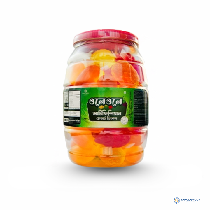OleOle Artificial Flavoured Drinks (Fruit Shape) 35ml x 45 pcs jar