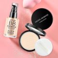 BB Cream + Setting Powder Waterproof Moisturizing Concealer Makeup. 