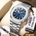 Poedagar 613 Business Quartz Luxury Stainless Steel Watch for Men. 