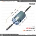 High Speed 565 DC 12V Fan or Stand Fan Motor Full Metal Body, Long Shaft and Double Threaded Coupler, Heavy Duty Motor.. 