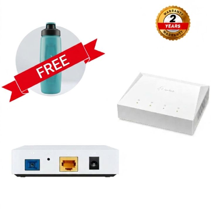 Tp-link XZ000-G7 High-Speed Gigabit Single-Port XPON Terminal - New, 100Mbps Data Transfer Rate, Ethernet Connectivity, 2Gbps Max Wireless Rate With Free Bottle