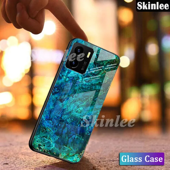 Phone%20Case%20for%20VIVO%20Y15S%20Back%20Cover%20Fashion%20Marble%20Tempered%20Glass%20Soft%20Silicone%20Cases%20for%20VIVO%20Y15S%20Cover%20-%20Image%202