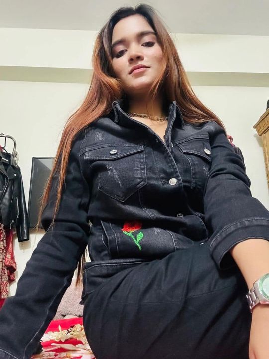 Denim Jacket Black Women Fashion