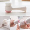 Facial Cleanser Wash Brush Double-sided Silicone Soft Mild Fiber Face Cleaning Washing Tool Skin Care Tool.