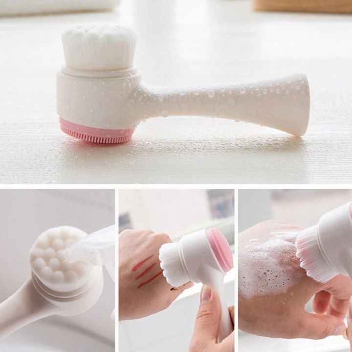 Facial%20Cleanser%20Wash%20Brush%20Double-sided%20Silicone%20Soft%20Mild%20Fiber%20Face%20Cleaning%20Washing%20Tool%20Skin%20Care%20Tool%20-%20Image%203