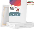 5Pcs Premium Stretched Canvas 10×12 Inch Cotton Canvas Board for Painting & Art.