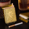 New Luxury Vintage Engraved Cigarette Case Holder Pocket Cigarette Storage Box. 