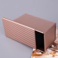 Baking Pullman Loaf Pan with Cover,Bread Pan with Lid,Nonstick Rectangle Corrugated Toast Box for Oven, Dough Cavity.