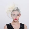 【beauty code store】Fascinators Hat for Women Party Headband Kentucky Wedding Cocktail Flower Mesh Feathers Hair.
