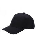 Black Pure Denim Curve Visor Adjustable Cap for Man.
