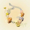 Cute Cartoon Fish Beads Bracelet Women Girls Sweet Black Pink Cat Rhinestone Bracelet New Korean Fashion Jewelry Gifts. 