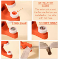 1Set Five-Claw Buckle Installation Tool Pliers Set Sewing-Free Invisible Snap Buttons are Suitable for DIY Crafts. 