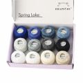 Rhapsody Size #8 Pearl Cotton Crochet Thread Embroidery Craft Needle Cross Stitch Egyptian Cotton Mercerized 12 Balls Set. 