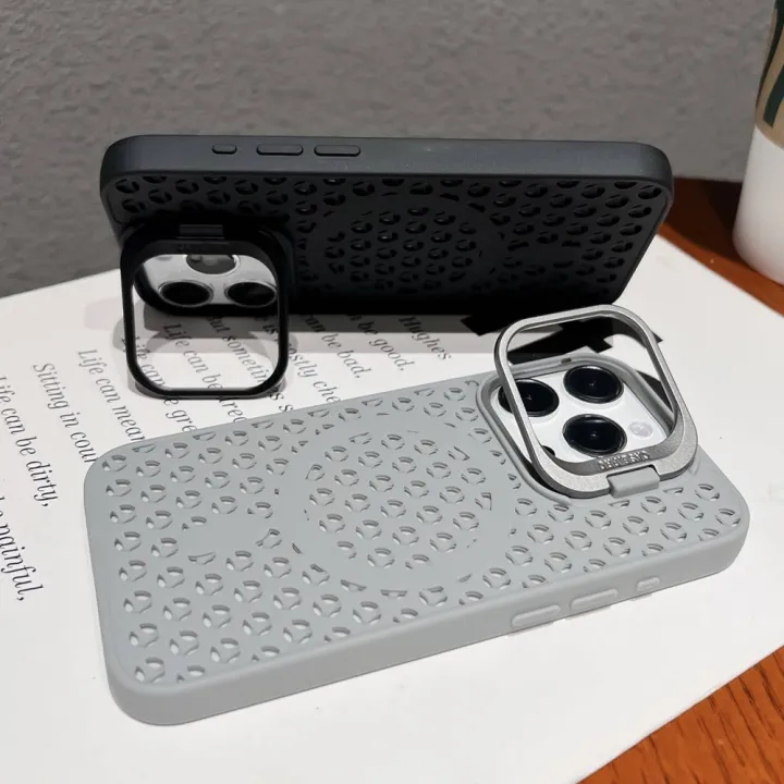 %E3%80%90Flash%20sale%E3%80%91%20HOCE%20Heat%20Dissipation%20Magnetic%20Phone%20Cases%20For%2016%2015%2014%2013%2012%2011%20Pro%2014%2015%2016%20Plus%20Case%20Camera%20Bracket%20Holder%20Cooling%20Breathable%20Hollow%20Back%20Soft%20TPU%20Cover%20-%20Image%203