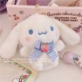 Kawaii Sanrio Mymelody Kuromi Cinnamoroll Plush Doll Key Chain Pendant Schoolbag Decoration Girls Christmas Gift Home Furnishing. 