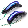 Car LED Dynamic Rearview Mirror Light Turn Signal Indicator for Toyota Corolla Yaris XP130 Auris Camry Prius Blue Light. 