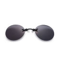 【Great Selection】 Clip On Nose Glasses Round Rimless Matrix Morpheus Sunglasses Mini Frameless Vintage Men Eyeglasses UV400.