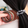 1/4Pcs Candy Color Hair Tie Korean Version High Elasticity Fashion Simple Line Hair Ring Jewelry Spiral Hair Coils For Bridal Wedding Gifts. 